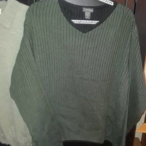 Cortina Italia Ribbed Merino Wool Blend Sweater XL